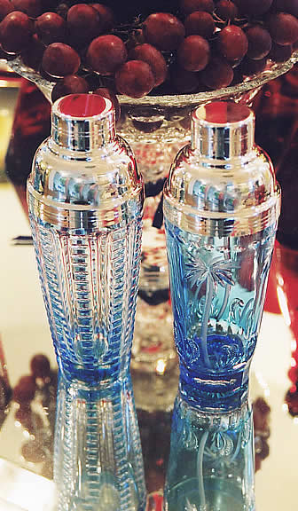 lou lou & alexis cocktail shakers - light blue shown 